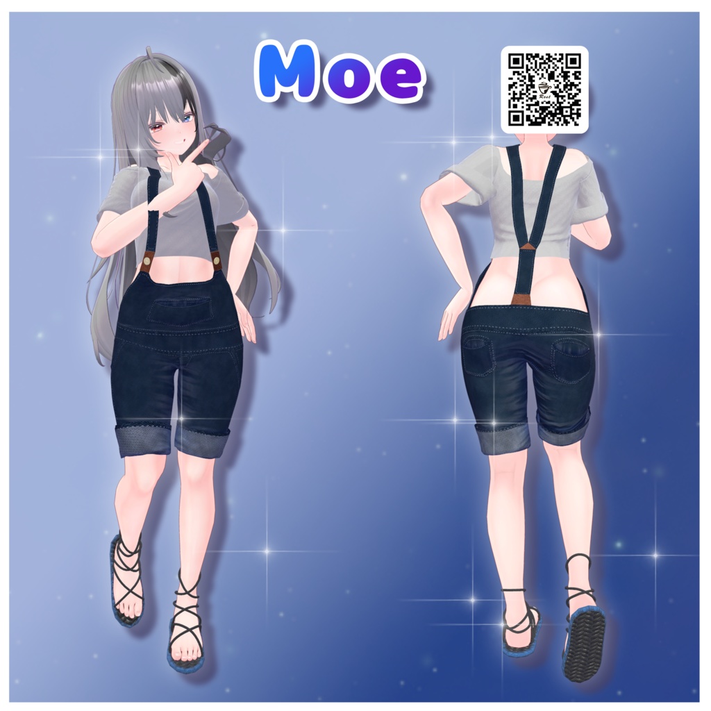 【複数アバター対応】Dab_overall【VRChat想定】