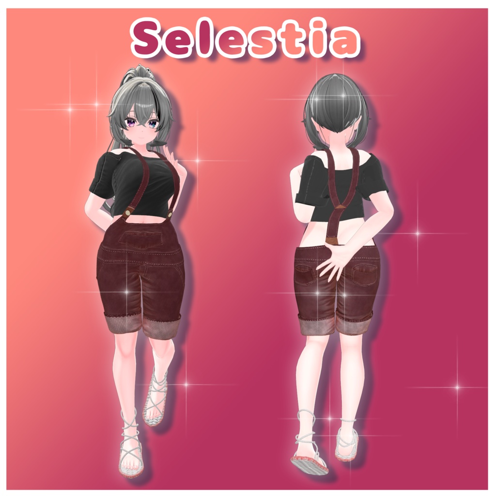 【複数アバター対応】Dab_overall【VRChat想定】