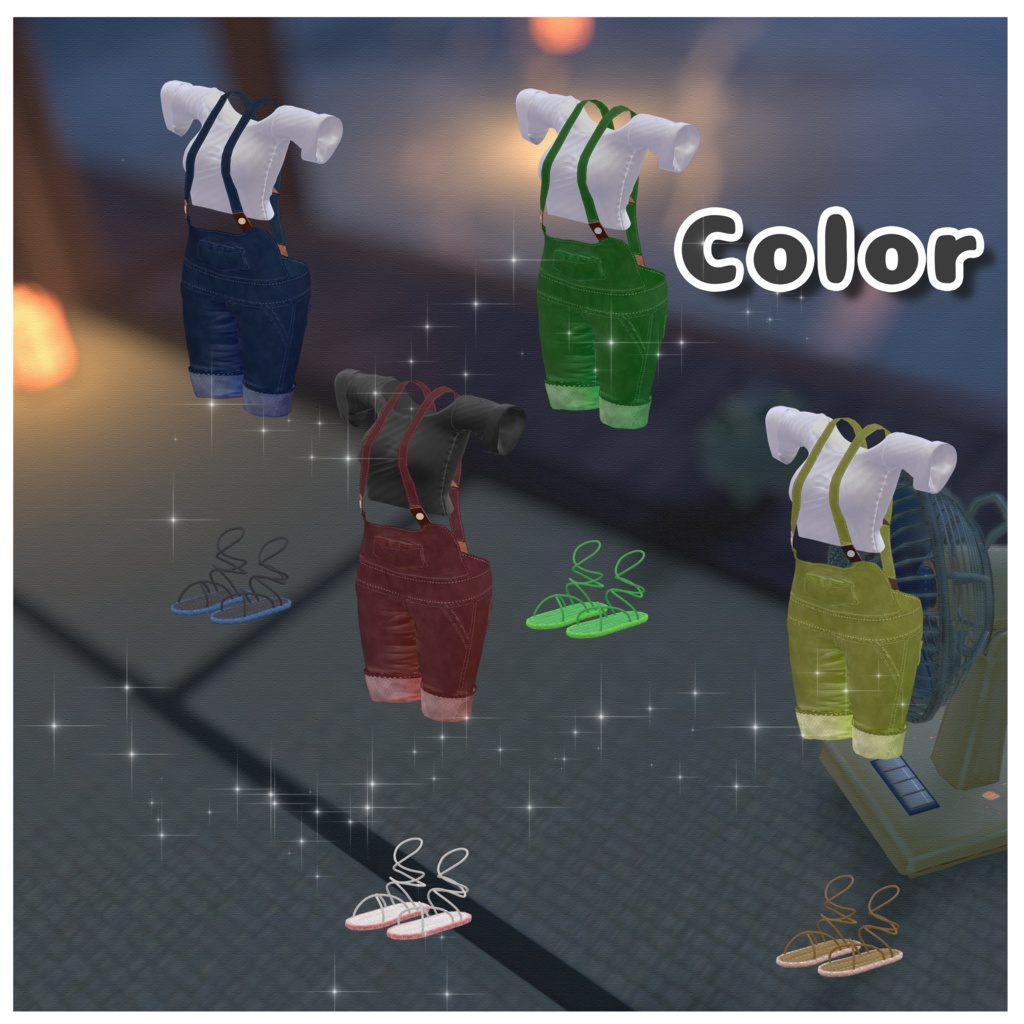 【複数アバター対応】Dab_overall【VRChat想定】