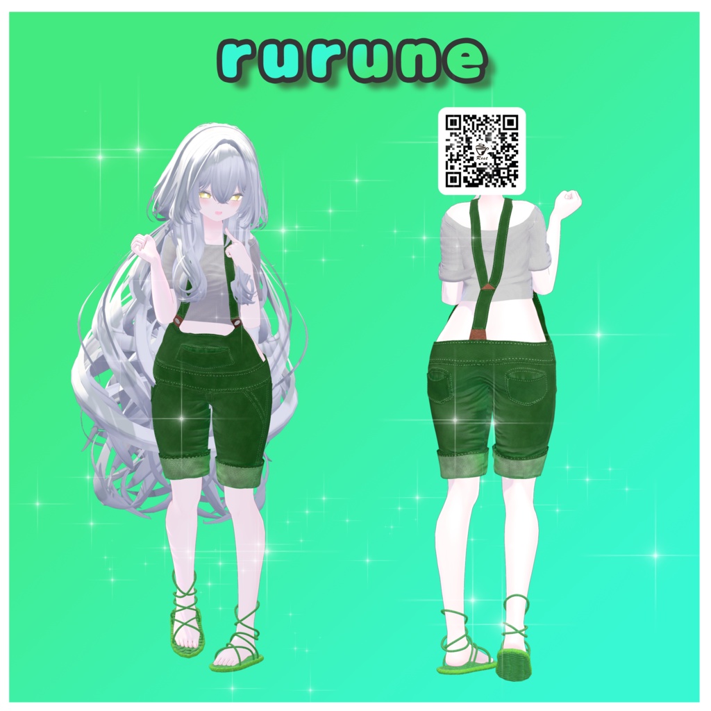 【複数アバター対応】Dab_overall【VRChat想定】