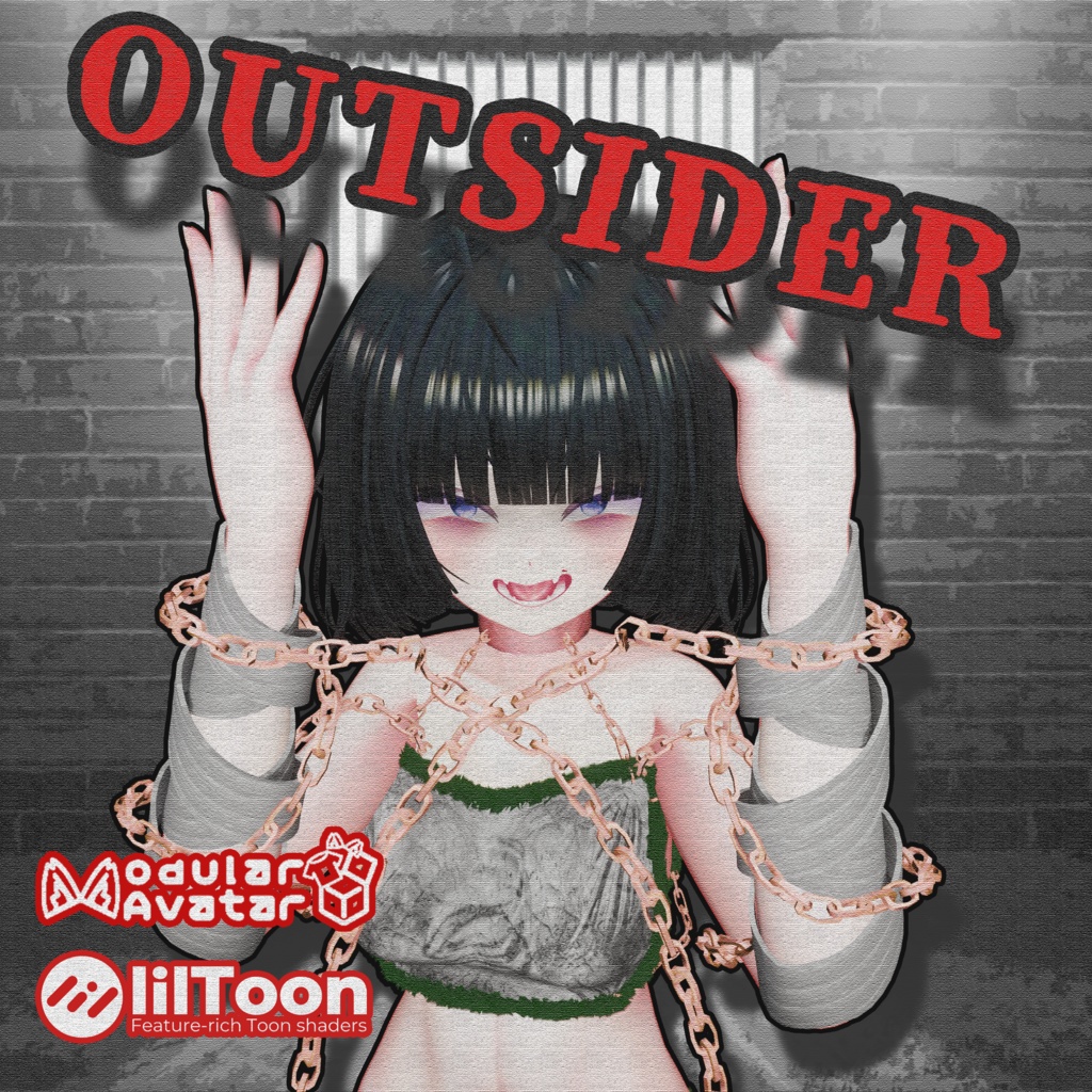 【VRChat想定】OUTSIDER【3D衣装】