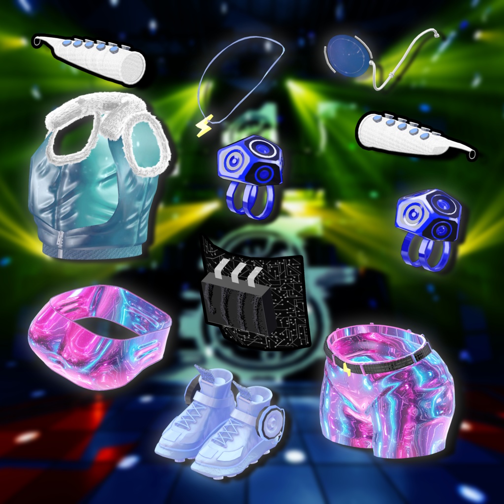 【VRChat想定】Super Sonic【3D衣装】