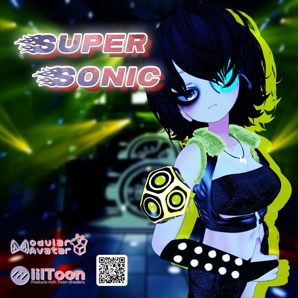 【VRChat想定】Super Sonic【3D衣装】