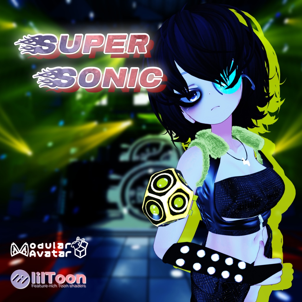 【VRChat想定】Super Sonic【3D衣装】