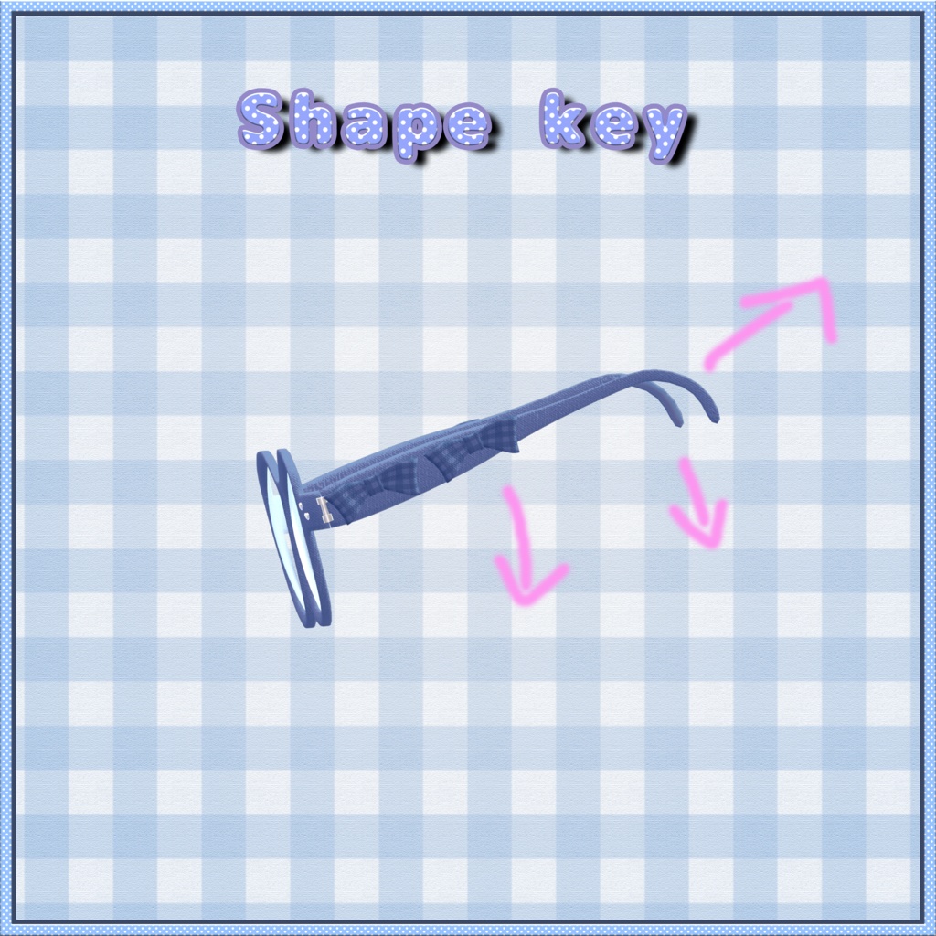 【VRChat想定】Deco Wellington【3Dメガネ】