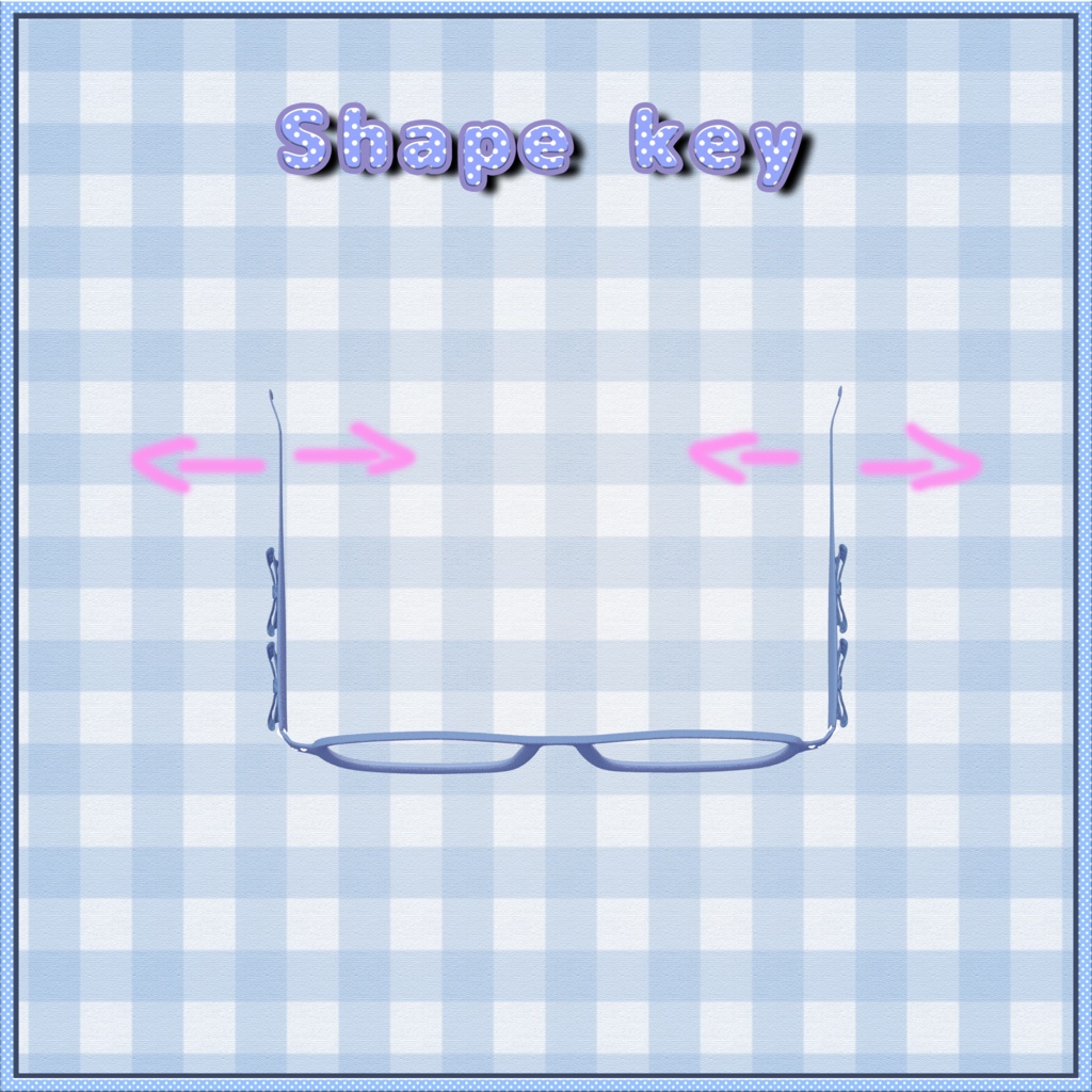 【VRChat想定】Deco Wellington【3Dメガネ】