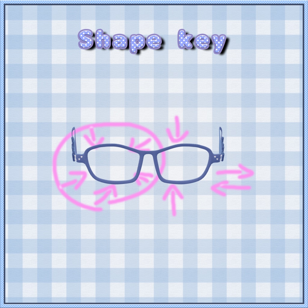 【VRChat想定】Deco Wellington【3Dメガネ】