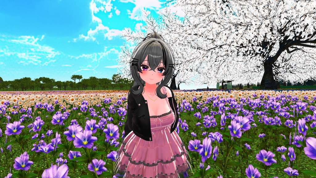 【VRChat想定】春の芽吹きと祝福を【3D小物】