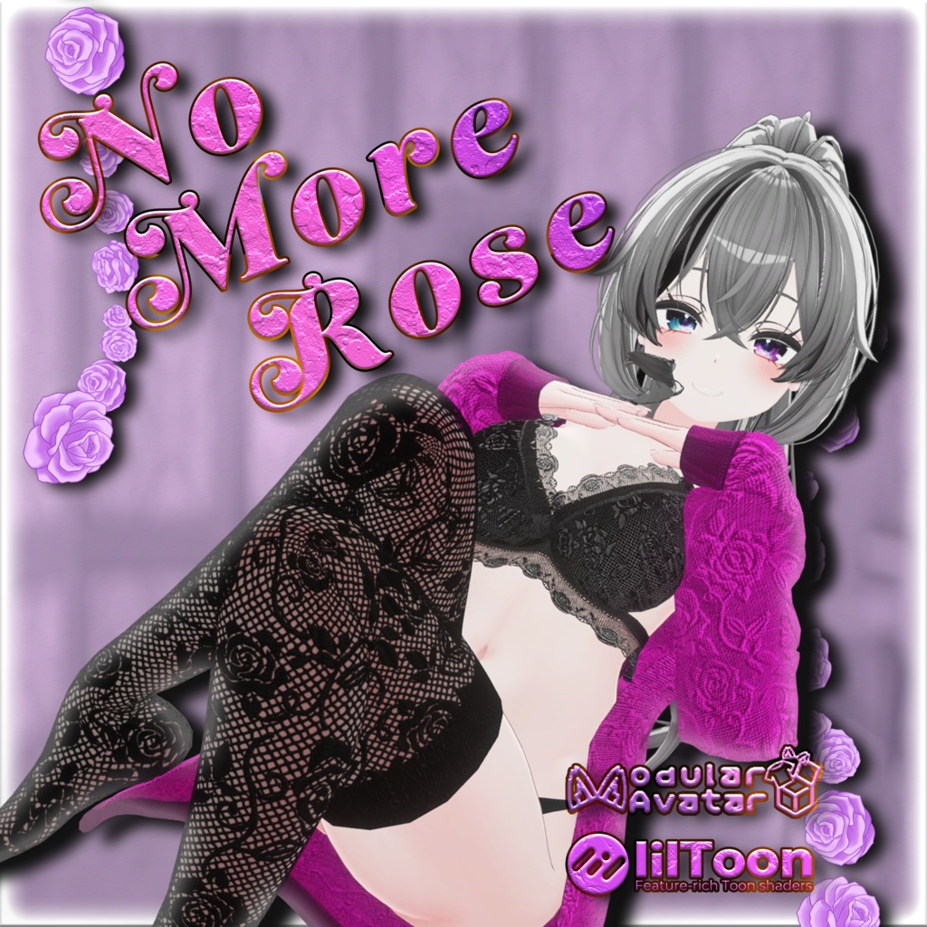 【VRChat想定】No More Rose【3D衣装】