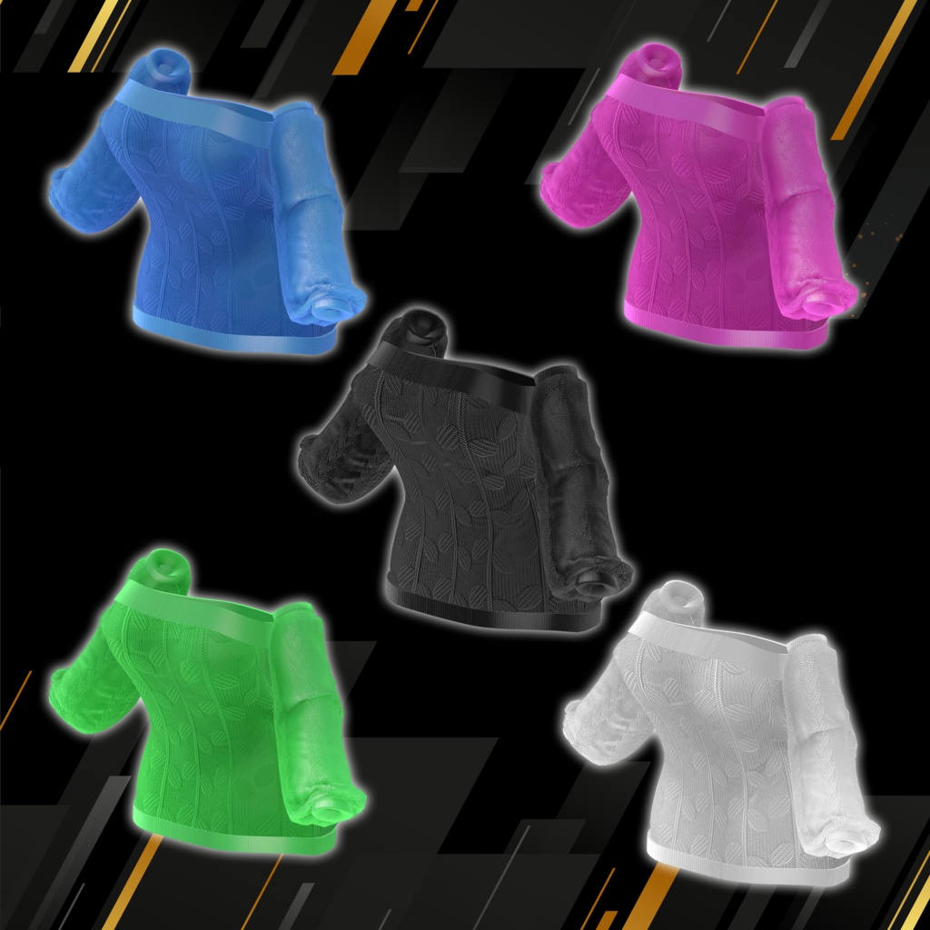 【VRChat想定】Niban-chan 「極」 Sweat【3D衣装】