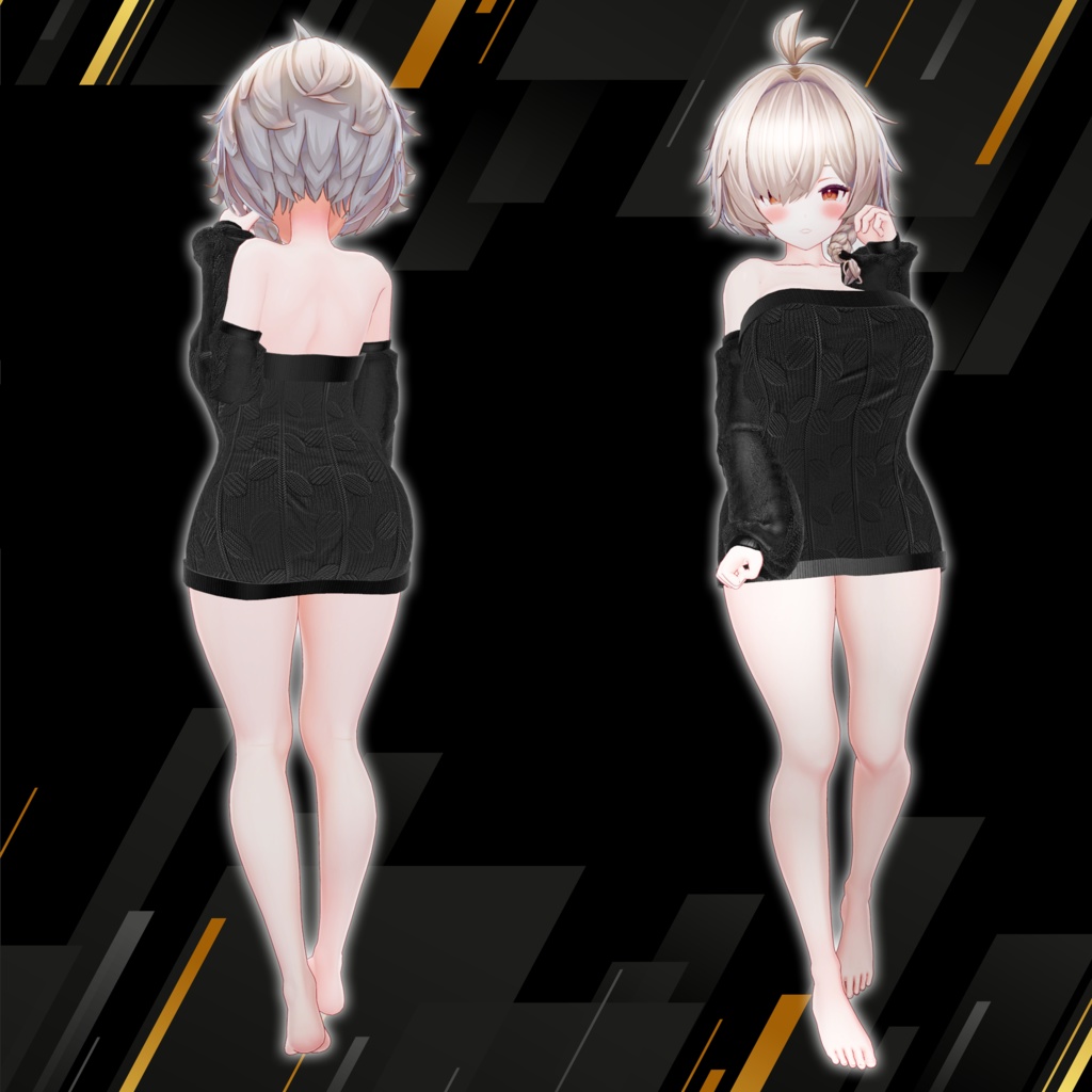 【VRChat想定】Niban-chan 「極」 Sweat【3D衣装】