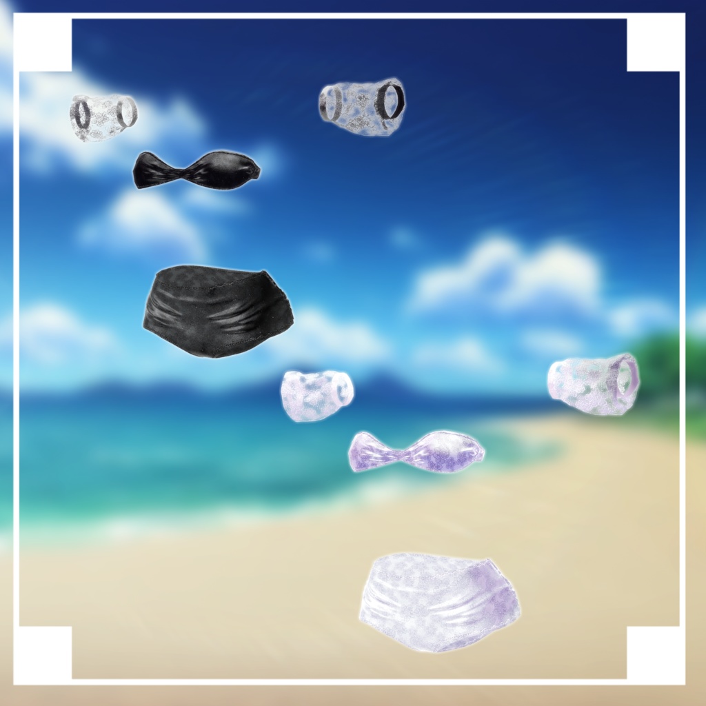 【VRChat想定】Looks Good For Sky【3D衣装】