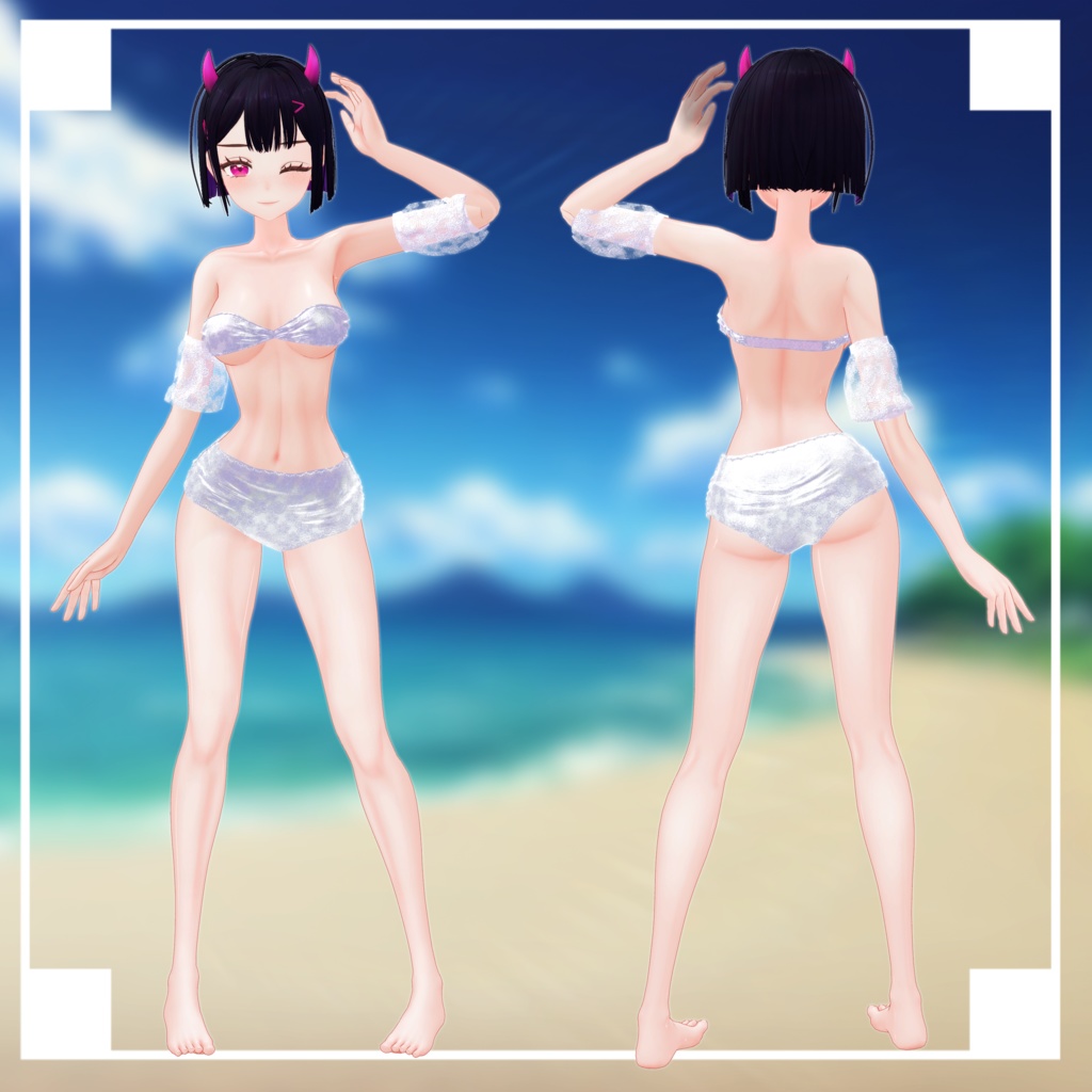 【VRChat想定】Looks Good For Sky【3D衣装】