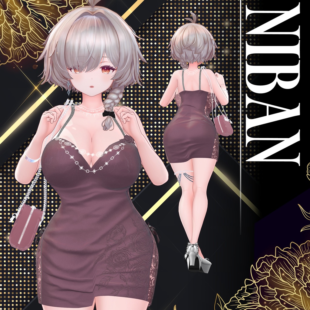 【VRChat想定】Floria【3D衣装】