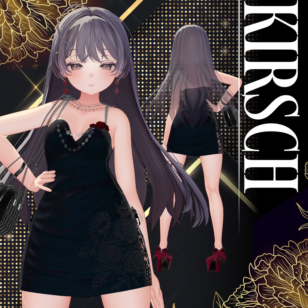 【VRChat想定】Floria【3D衣装】