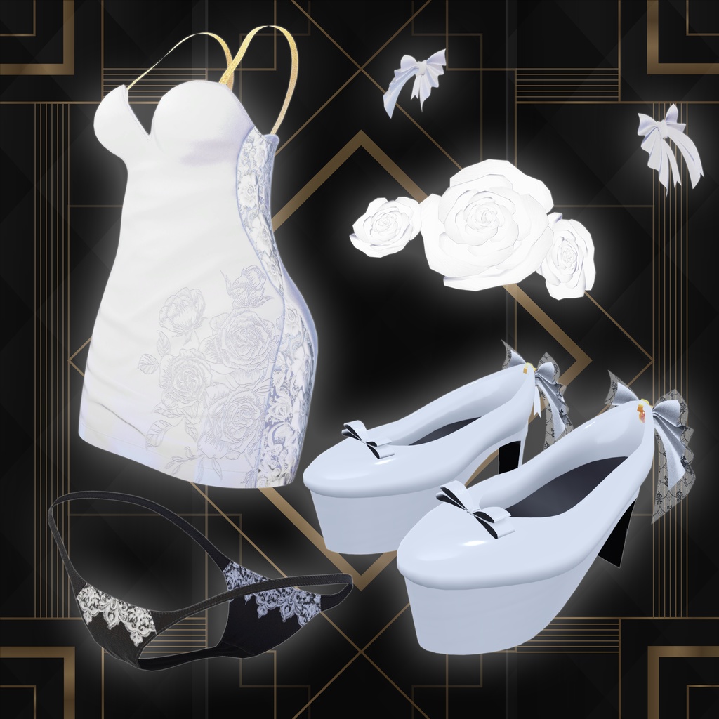 【VRChat想定】Floria【3D衣装】