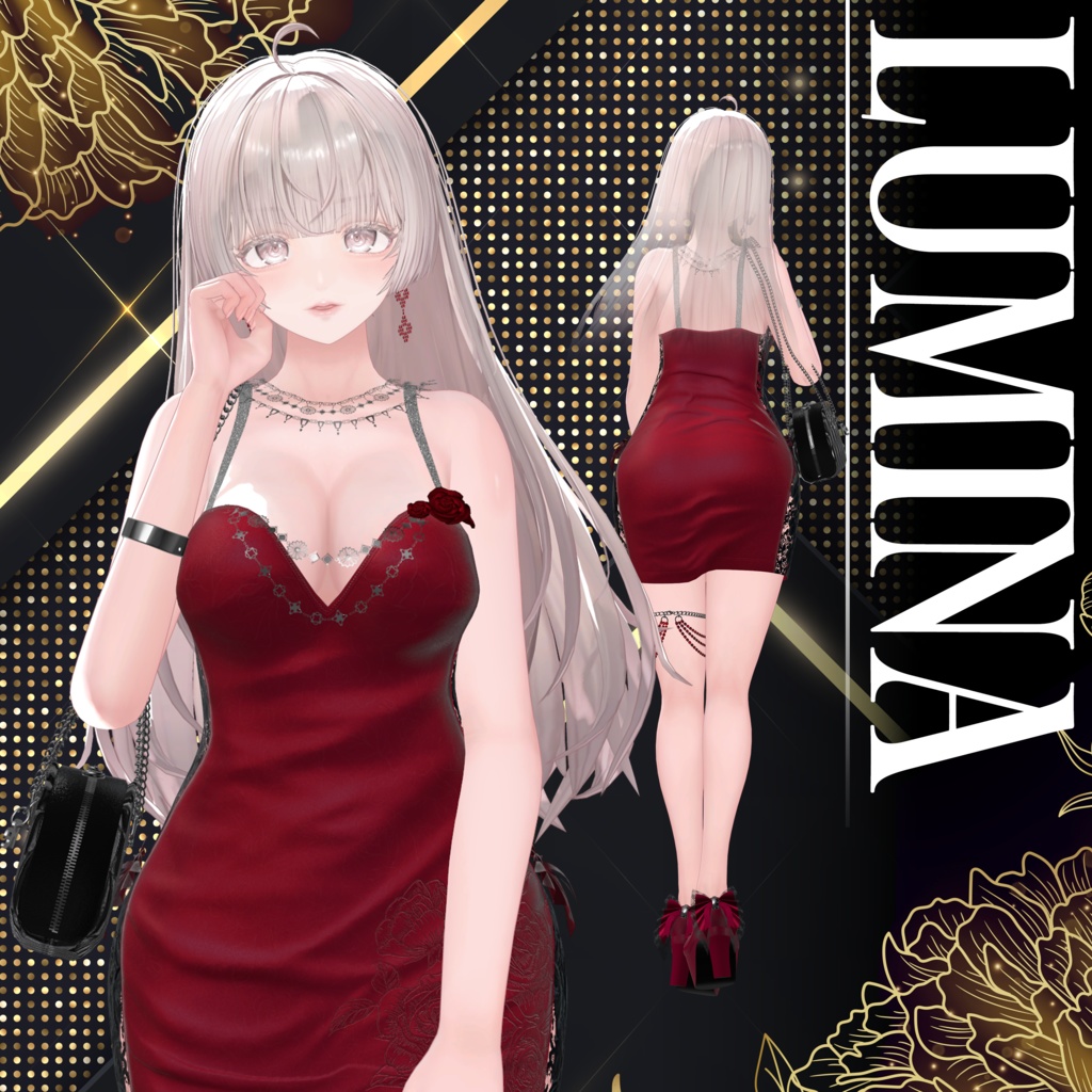 【VRChat想定】Floria【3D衣装】