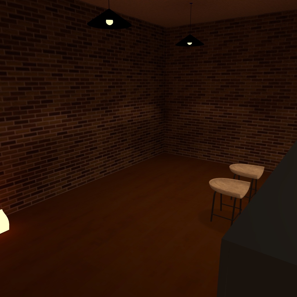 【VRChat想定】Small Cafe【ワールドアセット】