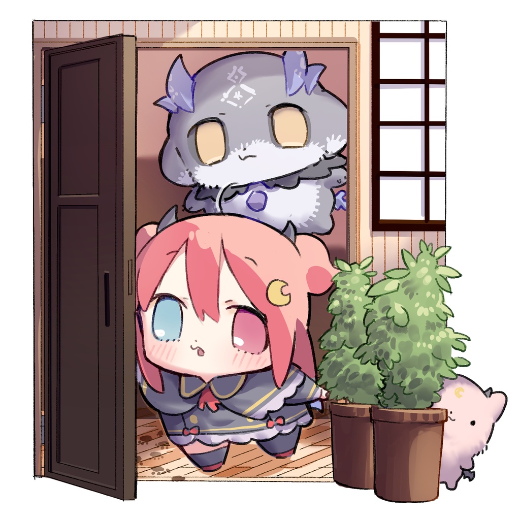 【非公式】「夢月ロア＆でびでび・でびる」アクリルキーホルダー５