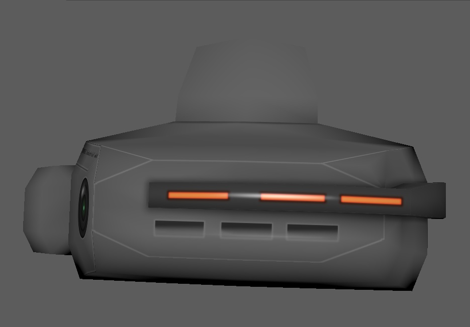 3Dモデル 頭部装着用小型センサーユニット