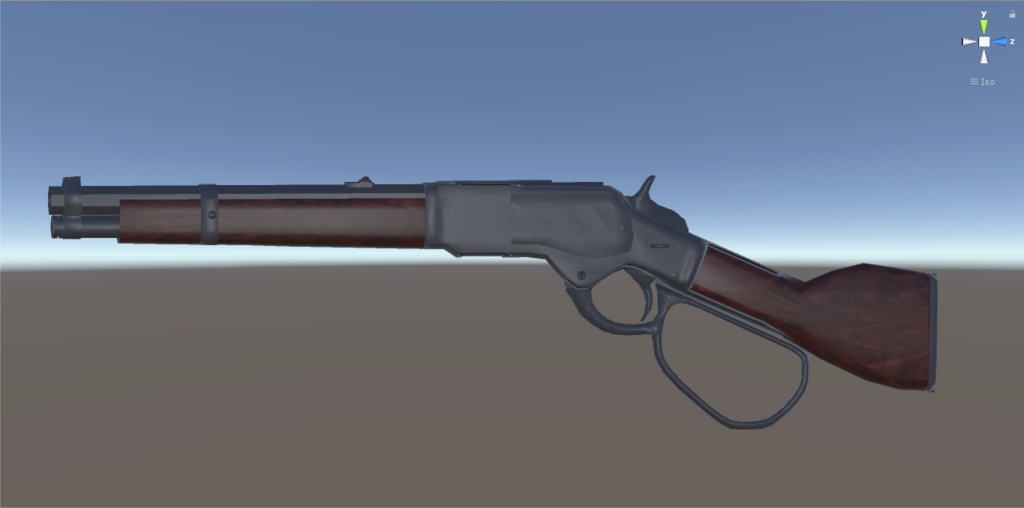 3Dモデル ウィンチェスターM1873ソードオフ