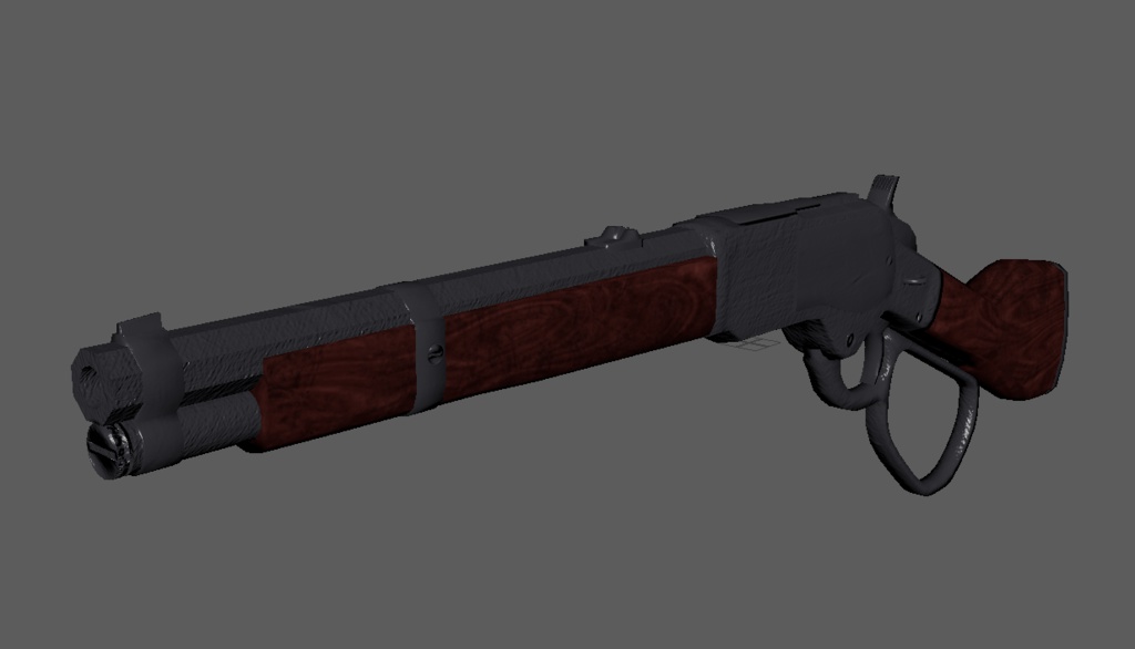 3Dモデル ウィンチェスターM1873ソードオフ