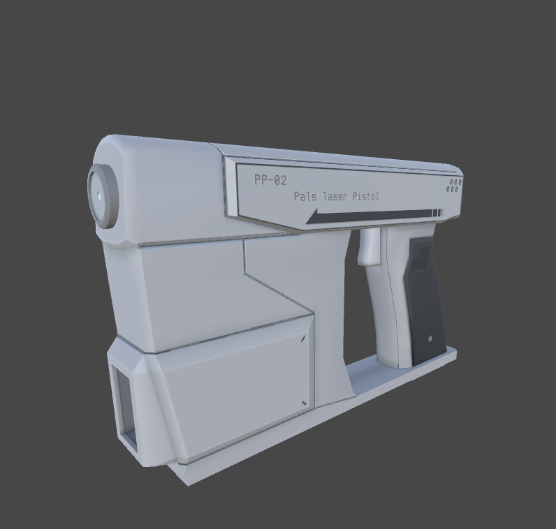 3Dモデル PP-02 パルスレーザーピストル