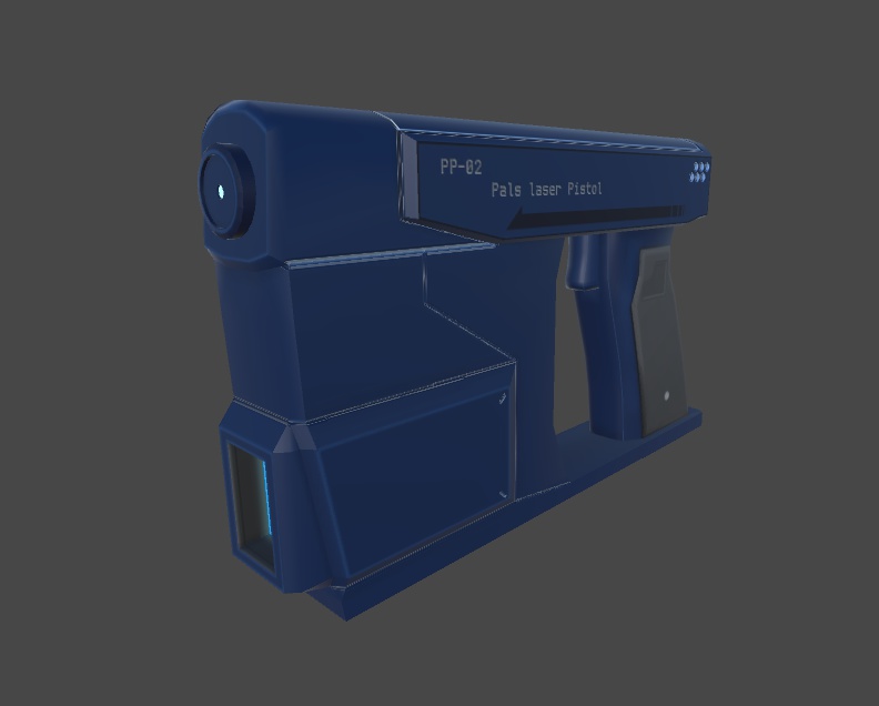 3Dモデル PP-02 パルスレーザーピストル