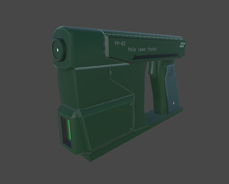 3Dモデル PP-02 パルスレーザーピストル