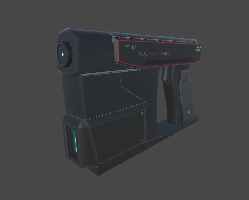 3Dモデル PP-02 パルスレーザーピストル