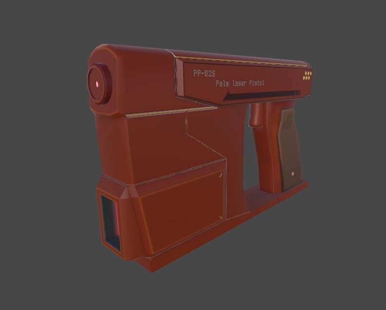 3Dモデル PP-02 パルスレーザーピストル