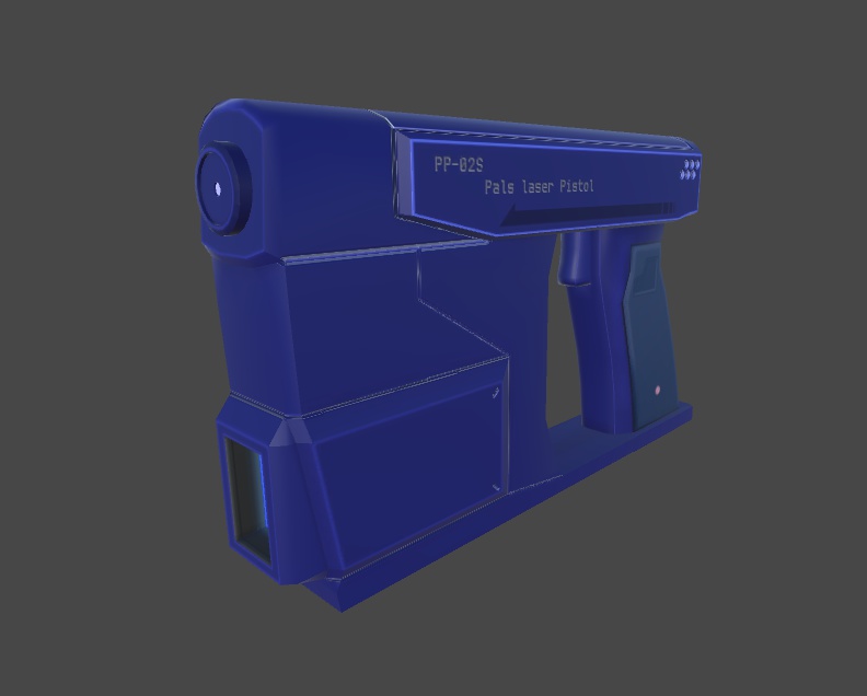 3Dモデル PP-02 パルスレーザーピストル