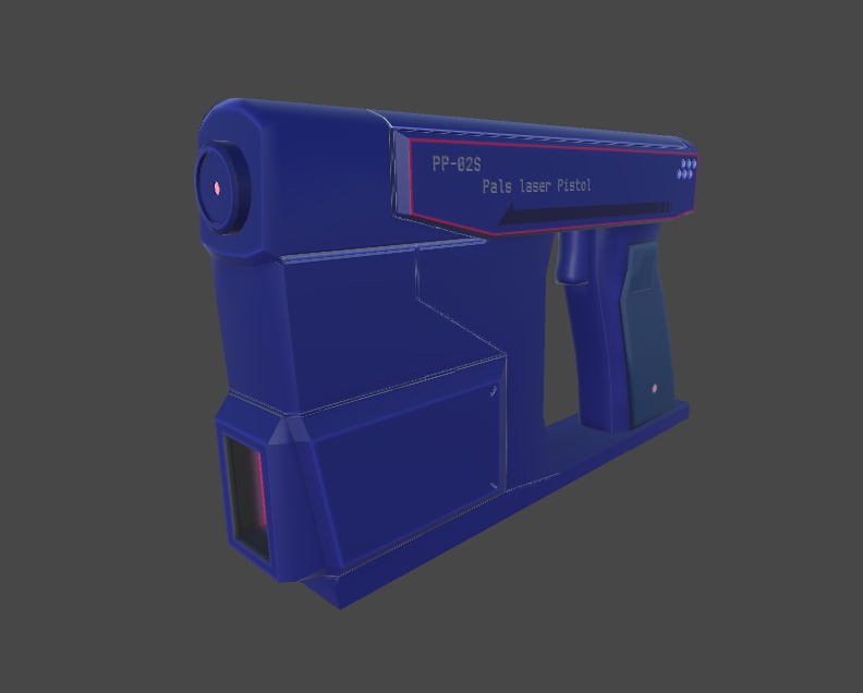 3Dモデル PP-02 パルスレーザーピストル