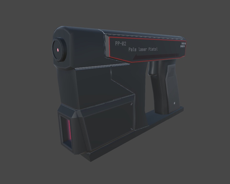 3Dモデル PP-02 パルスレーザーピストル