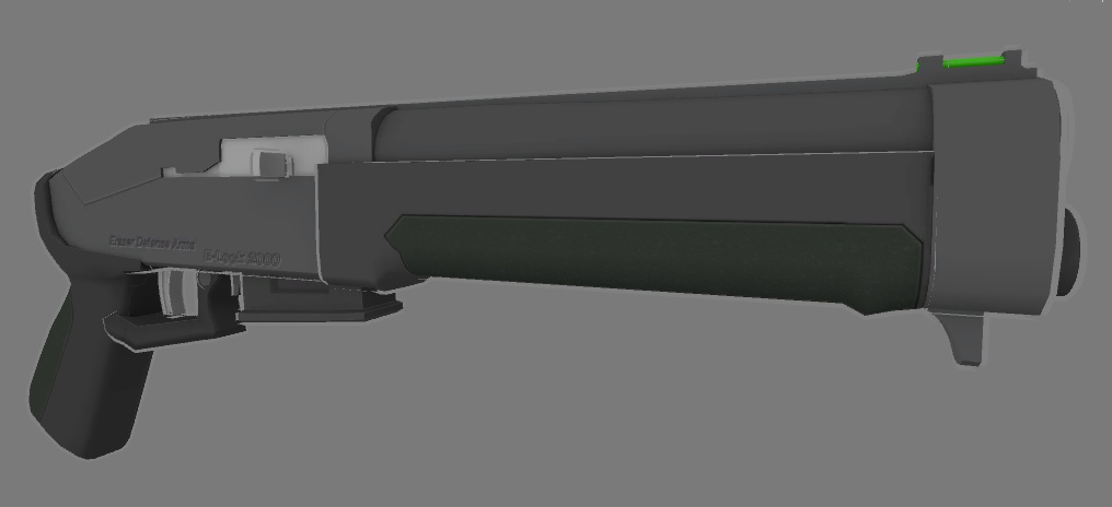 3Dモデル E-Lock2000 ハンディショットガン
