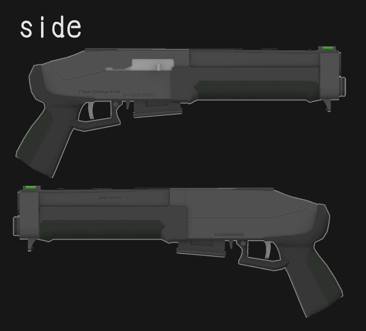3Dモデル E-Lock2000 ハンディショットガン