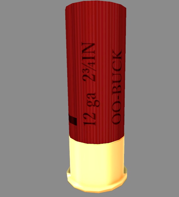 3Dモデル 12ゲージショットシェル