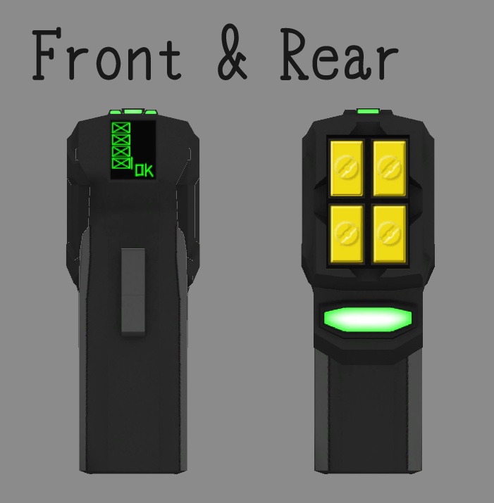 3Dモデル TE-328テーザーガン 汎用ホルスター付き