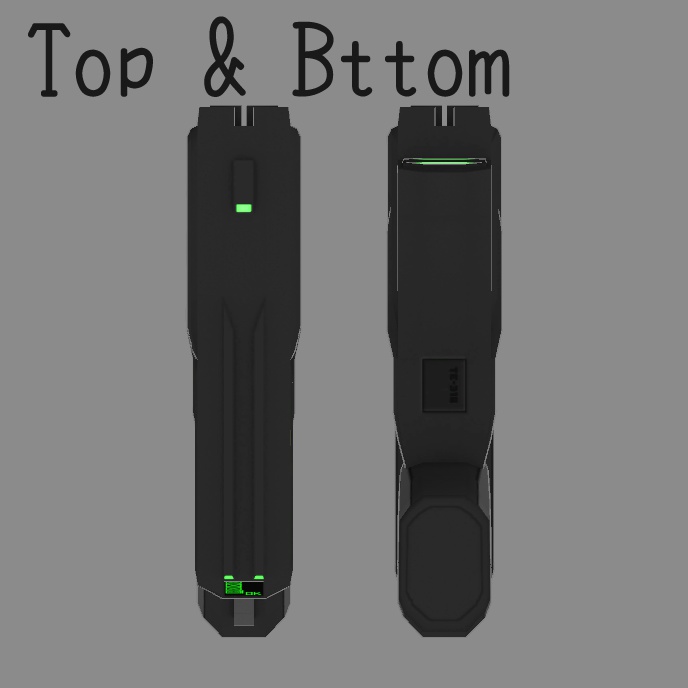 3Dモデル TE-328テーザーガン 汎用ホルスター付き