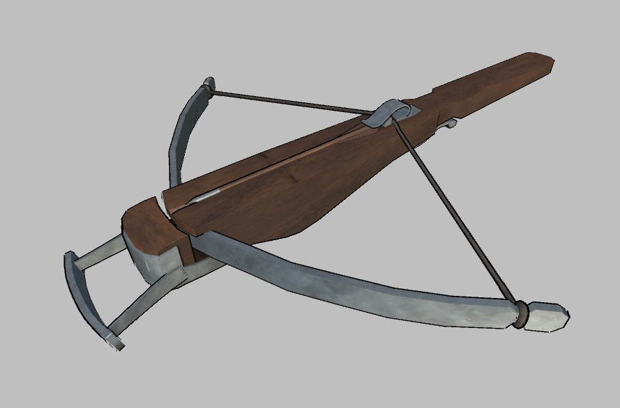 3Dモデル クラシックスタイル クロスボウ