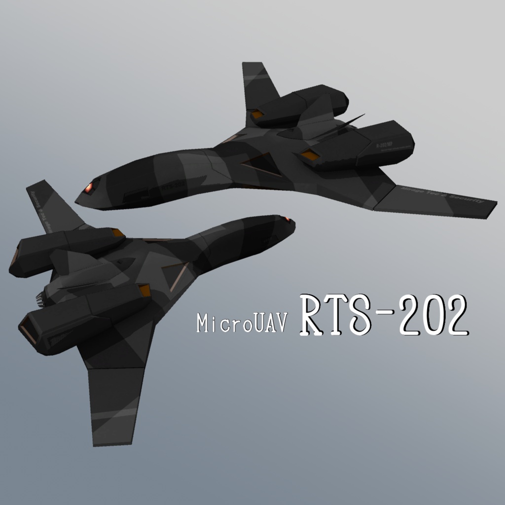 3Dモデル マイクロUAV RTS-202