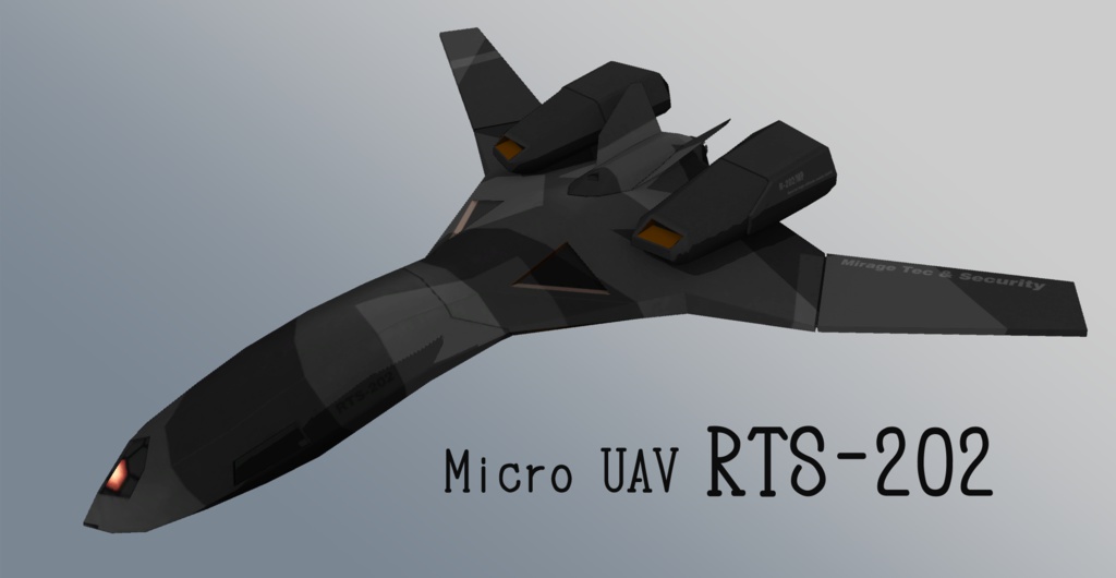 3Dモデル マイクロUAV RTS-202