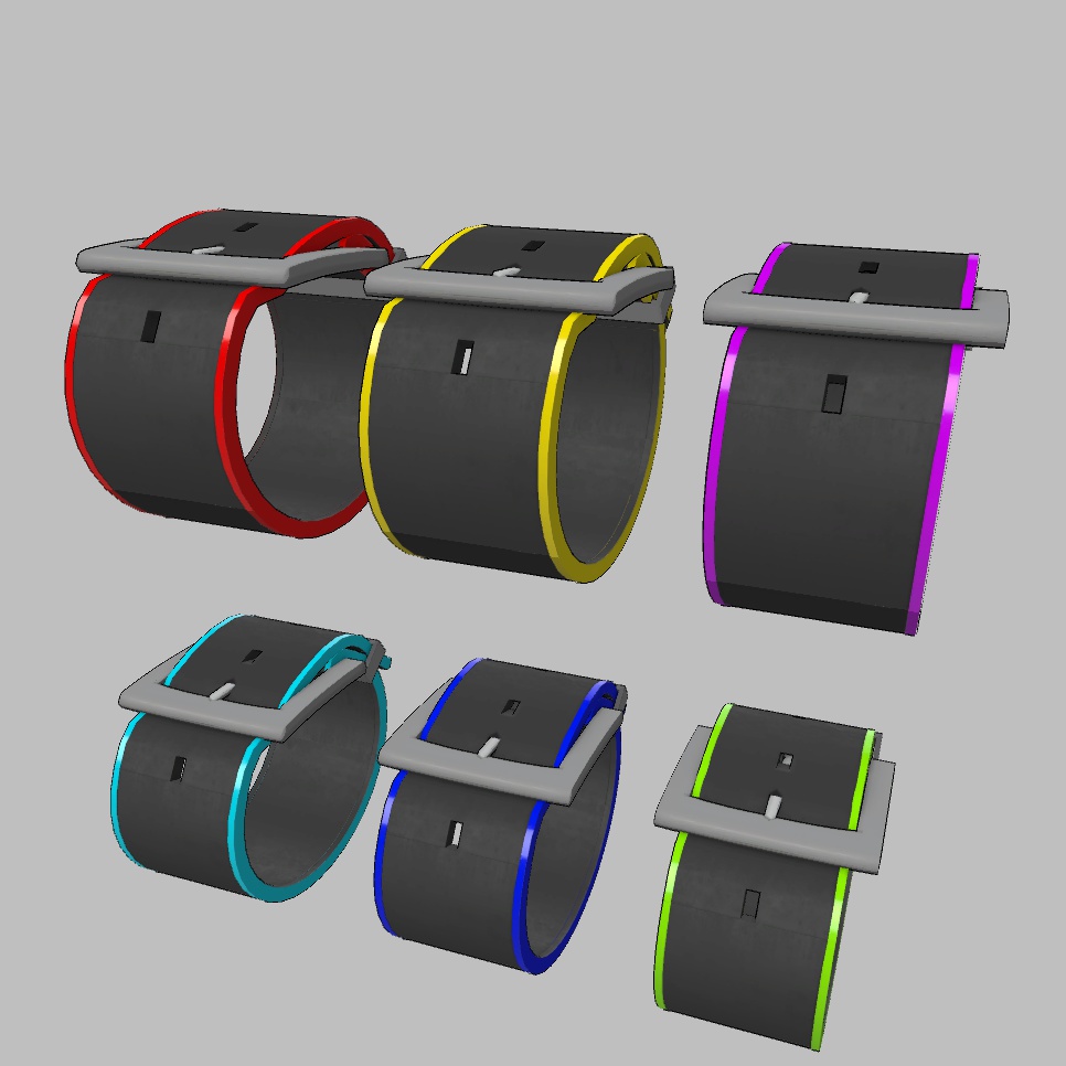 3Dモデル シンプルベルト