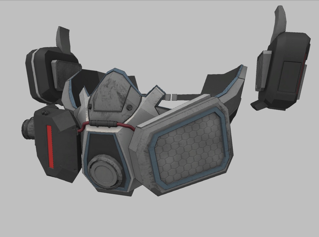 3Dモデル Mk10サイバーパンクガスマスク
