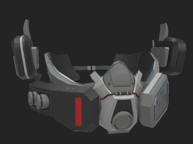 3Dモデル Mk10サイバーパンクガスマスク