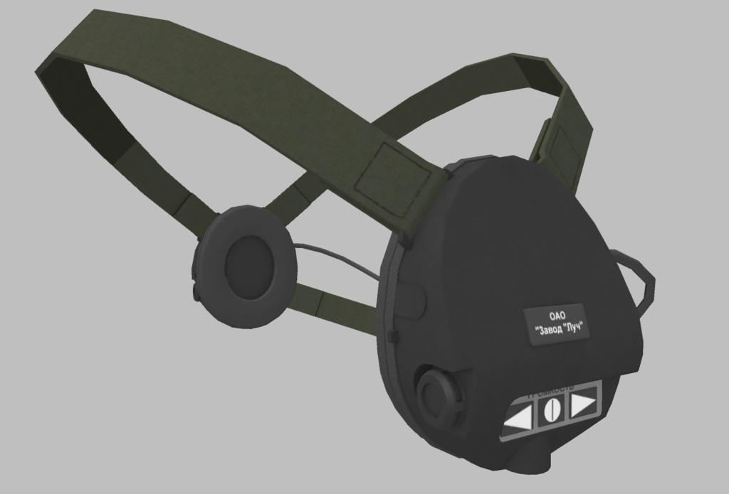 3Dモデル ロシアンタクティカルヘッドセット GSSH-01