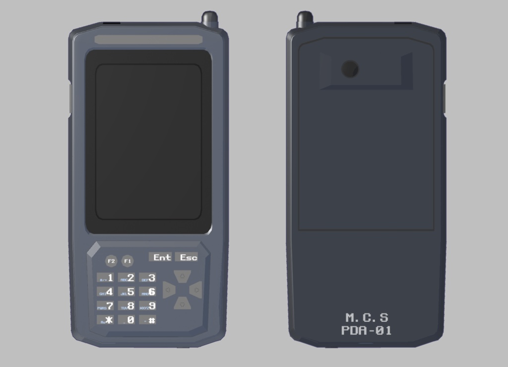 3Dモデル 個人用情報端末 "PDA-01"