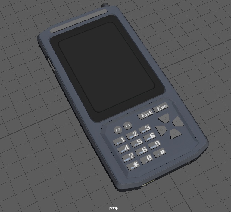 3Dモデル 個人用情報端末 "PDA-01"