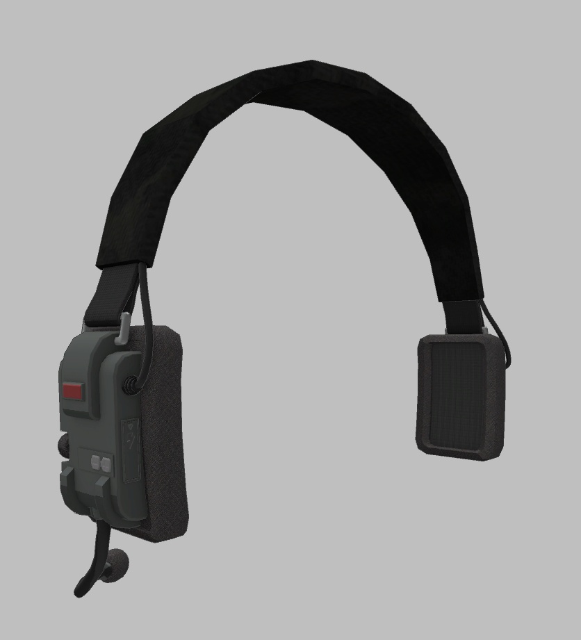 3Dモデル Delta-A1 タクティカルヘッドセット