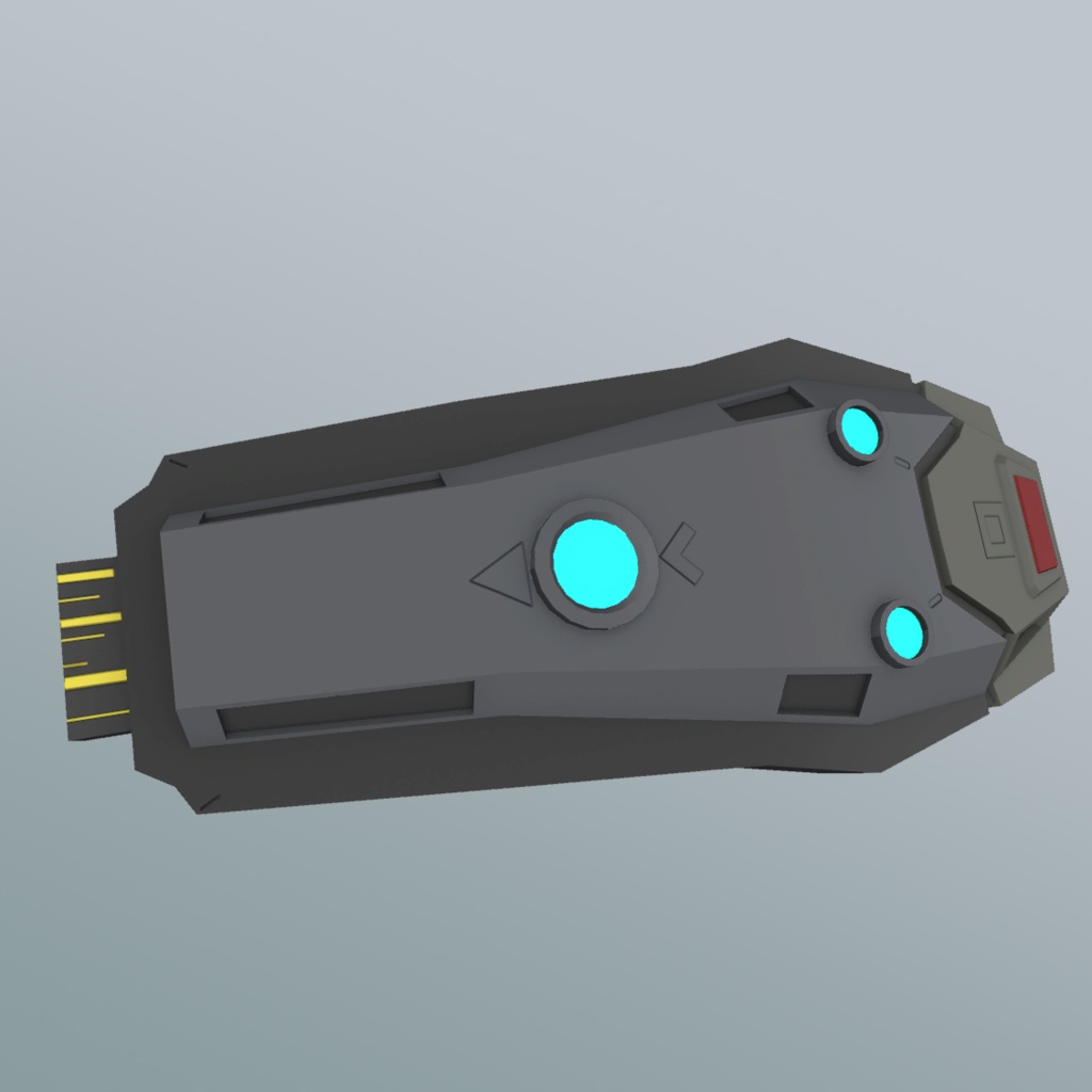 3Dモデル サイバーパンク風髪飾り